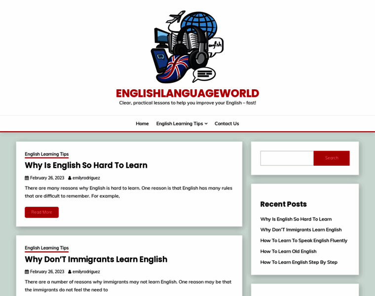 Englishlanguageworld.com thumbnail