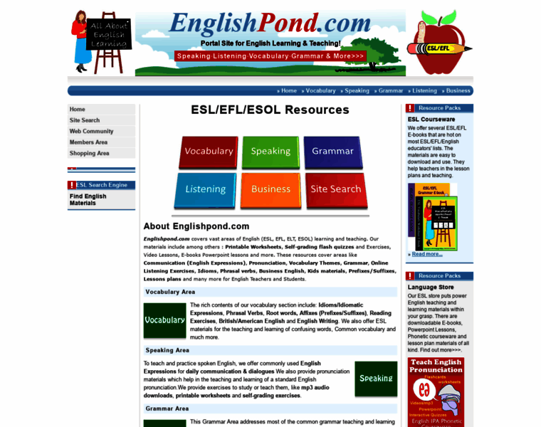 Englishpond.com thumbnail