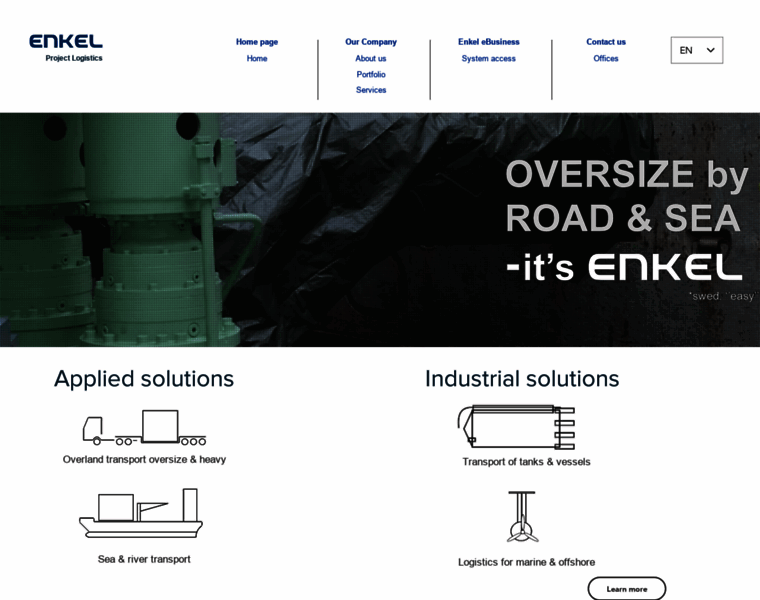 Enkellogistics.com thumbnail