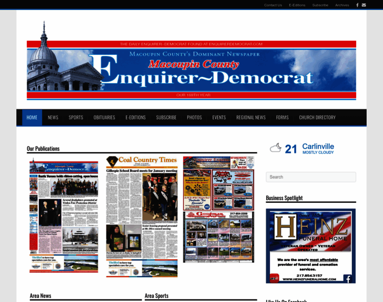 Enquirerdemocrat.com thumbnail
