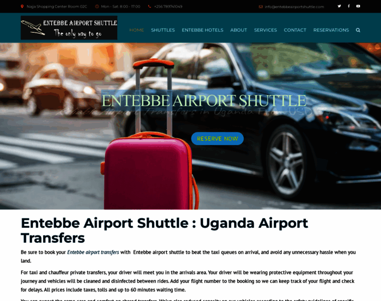 Entebbeairportshuttle.com thumbnail