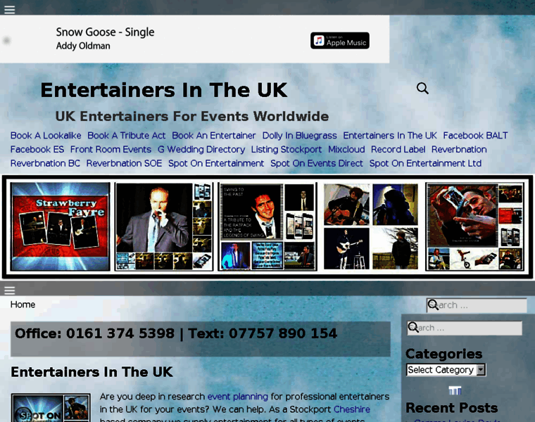Entertainersintheuk.co.uk thumbnail
