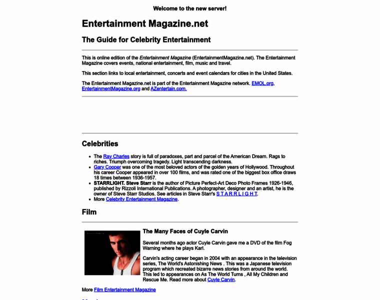 Entertainmentmagazine.net thumbnail