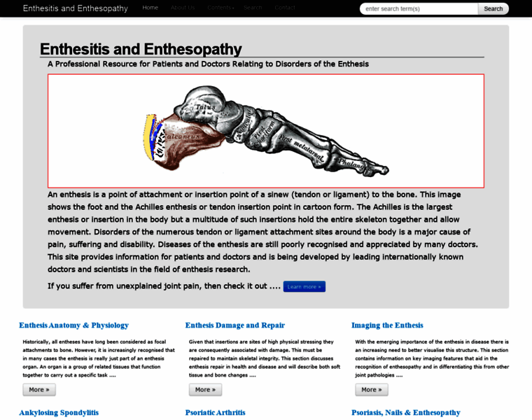Enthesis.info thumbnail