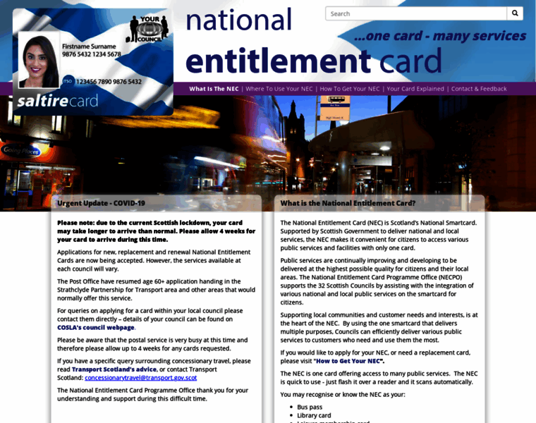 Entitlementcard.org.uk thumbnail