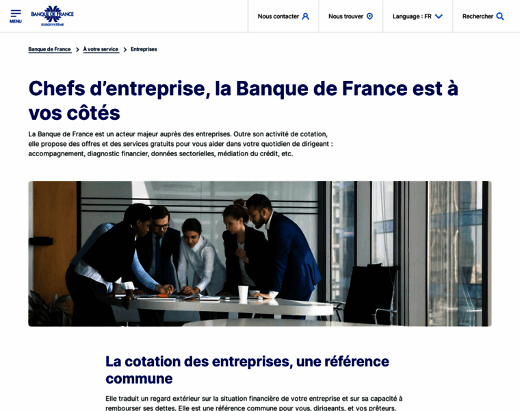 Entreprises.banque-france.fr thumbnail