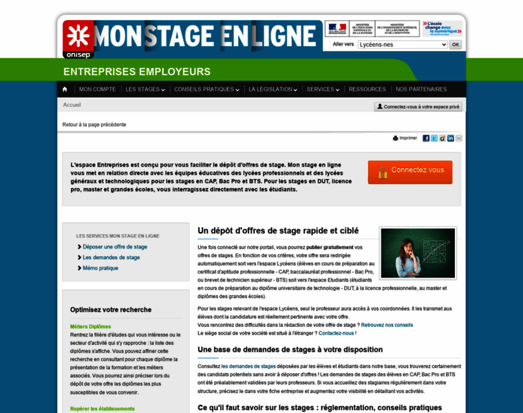 Entreprises.monstageenligne.fr thumbnail