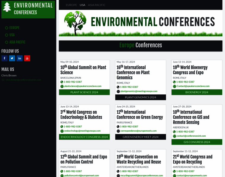 Environmentalconferences.org thumbnail