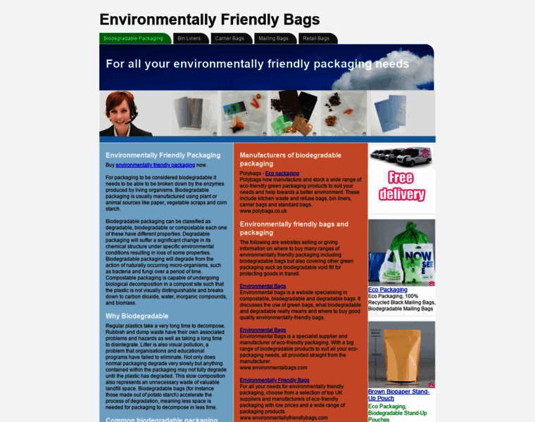 Environmentallyfriendlybags.com thumbnail