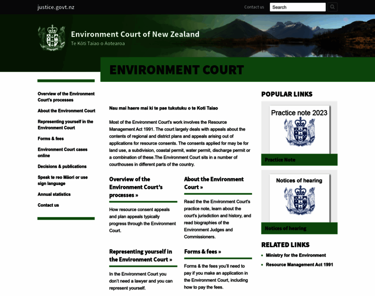 Environmentcourt.govt.nz thumbnail