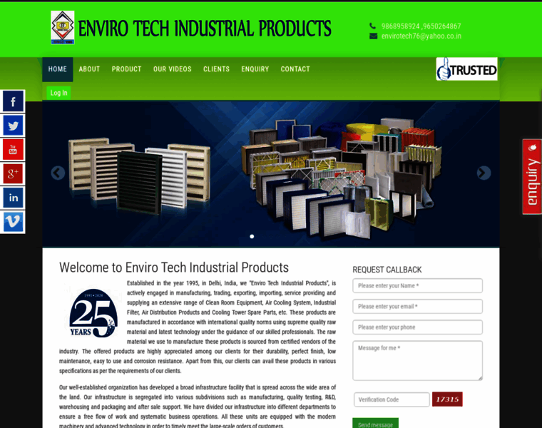 Envirotechindustrialproduct.info thumbnail