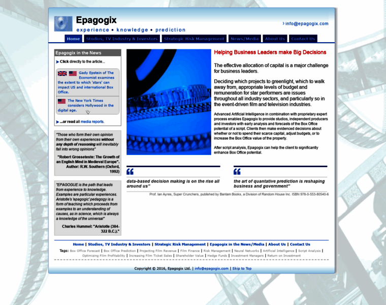 Epagogix.com thumbnail