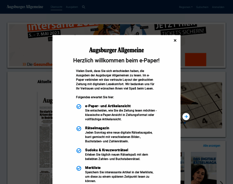 Epaper.augsburger-allgemeine.de thumbnail