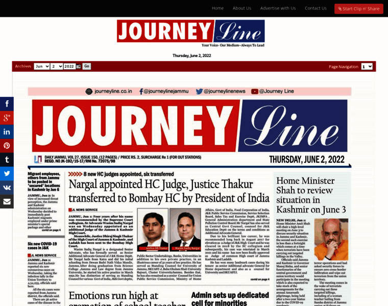 Epaper.journeyline.in thumbnail