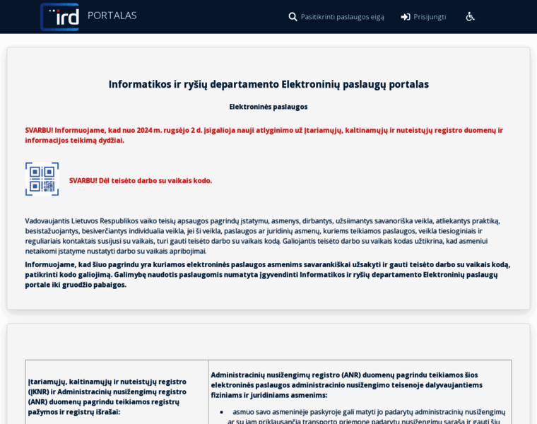 Epaslaugos.ird.lt thumbnail