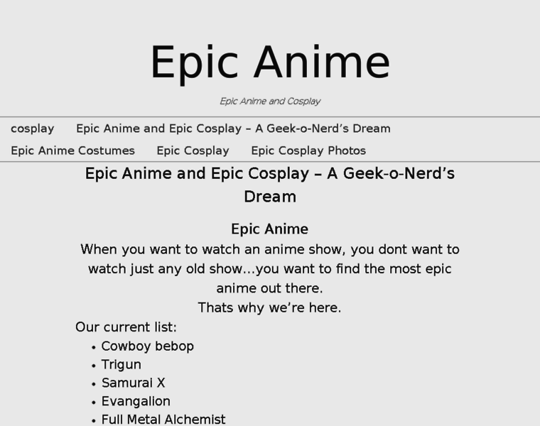Epic-anime.com thumbnail