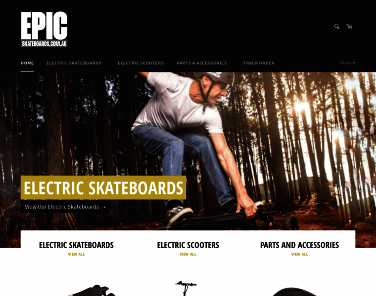 Epicelectricskateboards.com thumbnail