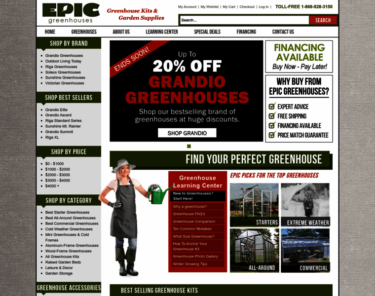 Epicgreenhouses.com thumbnail