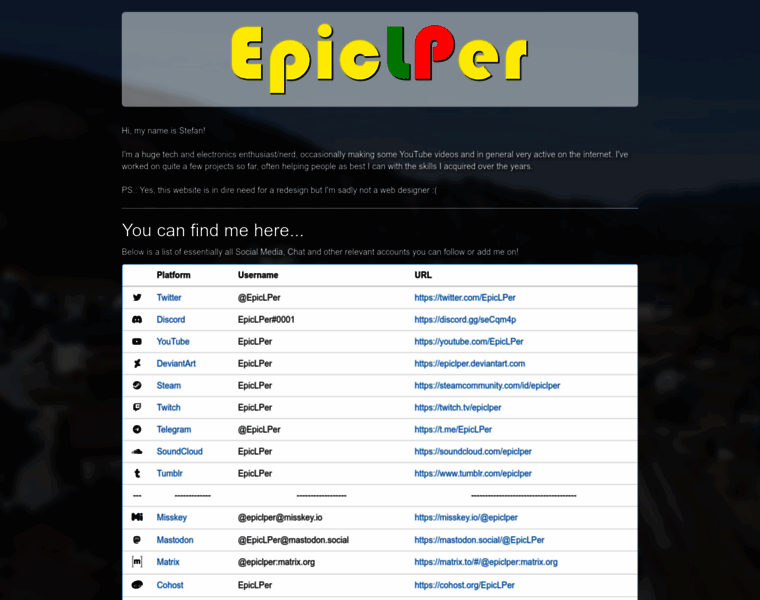 Epiclper.com thumbnail