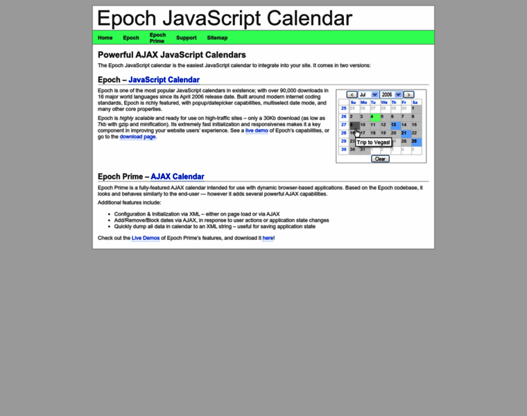Epoch-calendar.com thumbnail