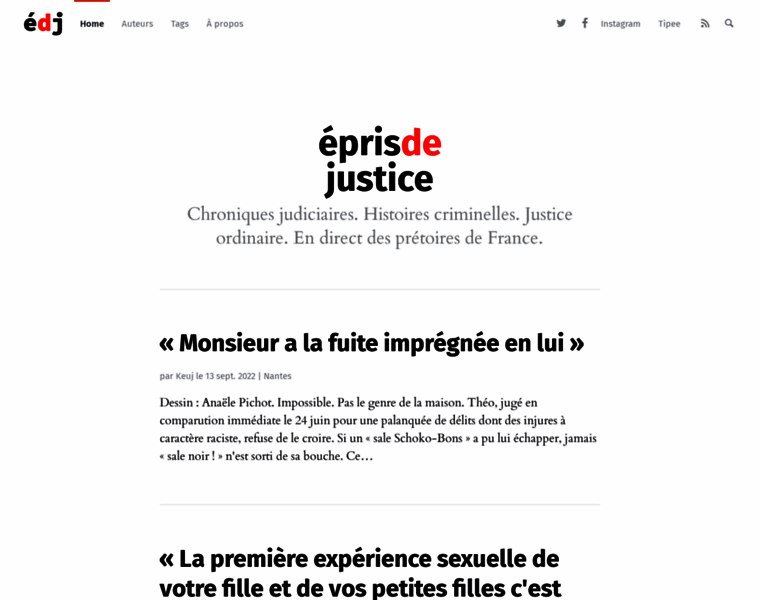 Epris-de-justice.info thumbnail
