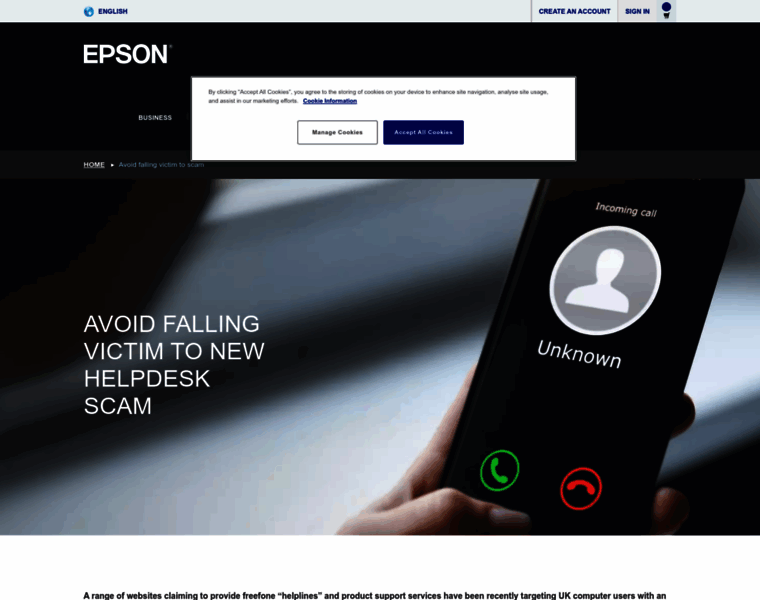 Epson-helpline.co.uk thumbnail