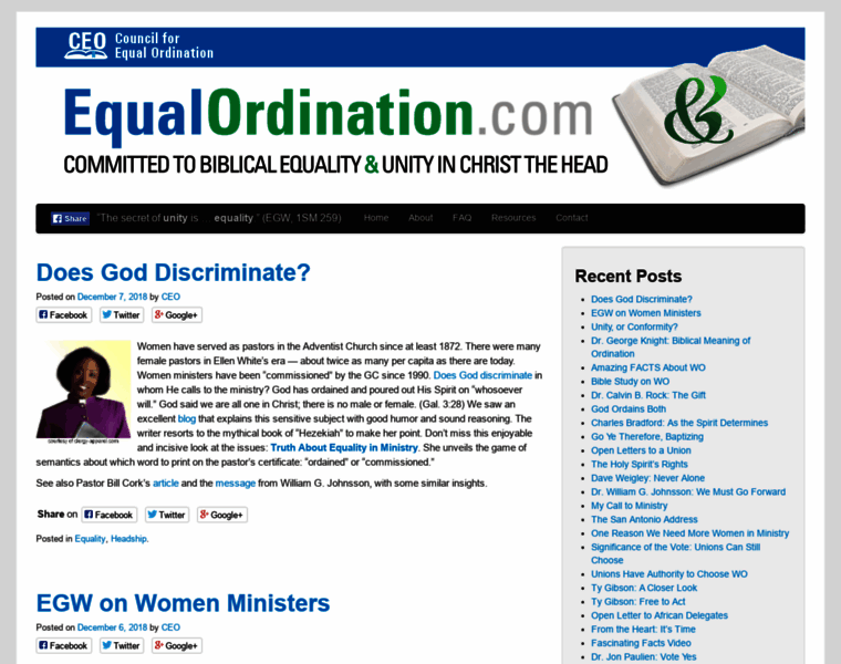Equalordination.com thumbnail