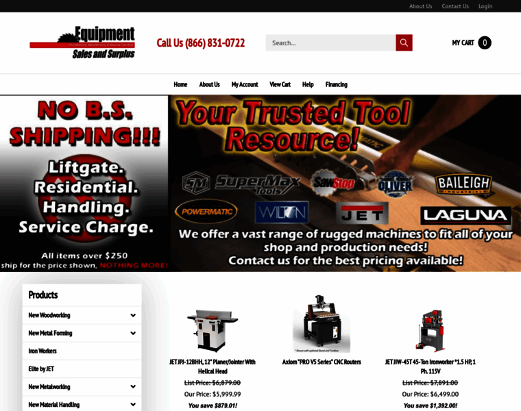 Equipmentsalesandsurplus.com thumbnail