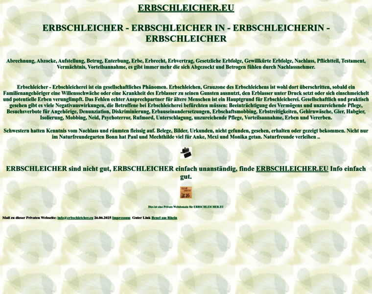 Erbschleicher.eu thumbnail