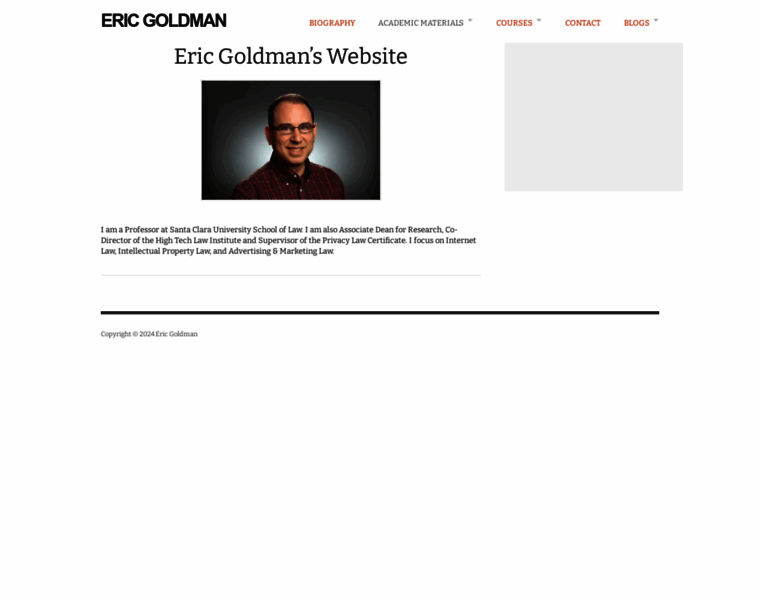 Ericgoldman.org thumbnail
