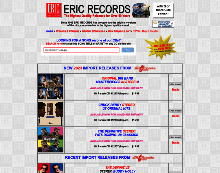 Ericrecords.com thumbnail
