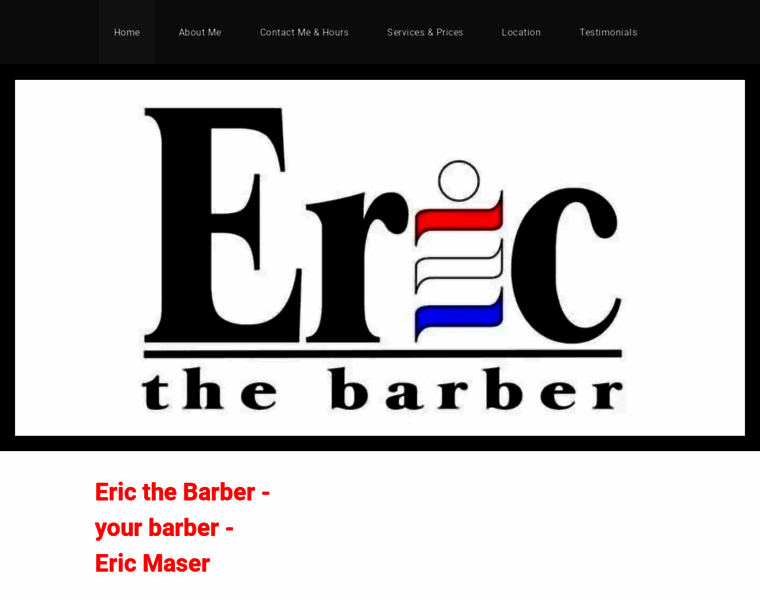 Ericthebarber.com thumbnail