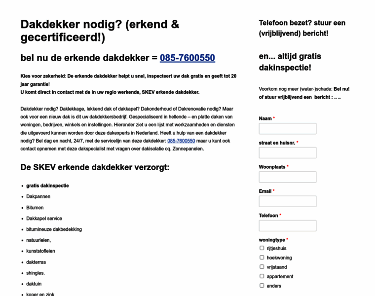 Erkende-dakdekker.nl thumbnail