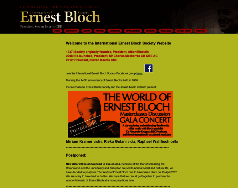 Ernestblochsociety.org thumbnail
