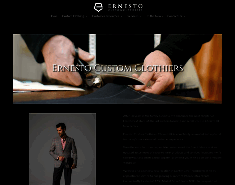 Ernestocustomclothiers.com thumbnail