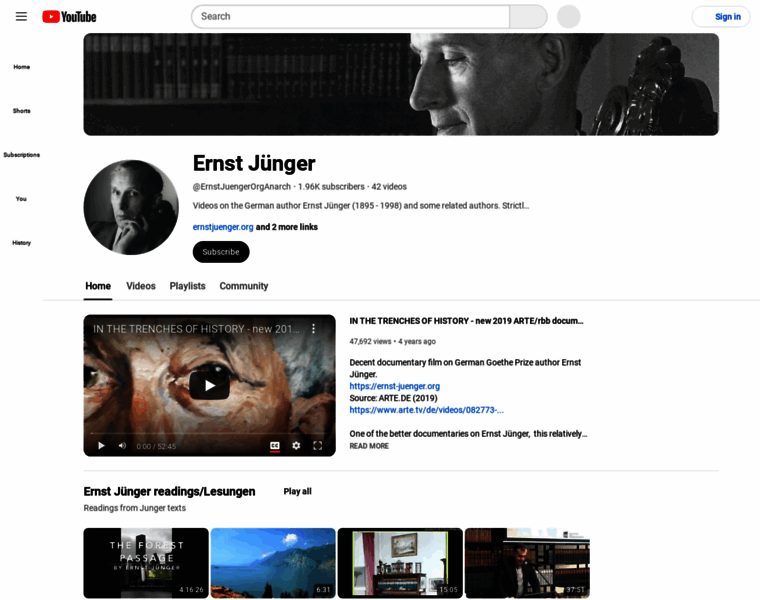Ernst-juenger.org thumbnail