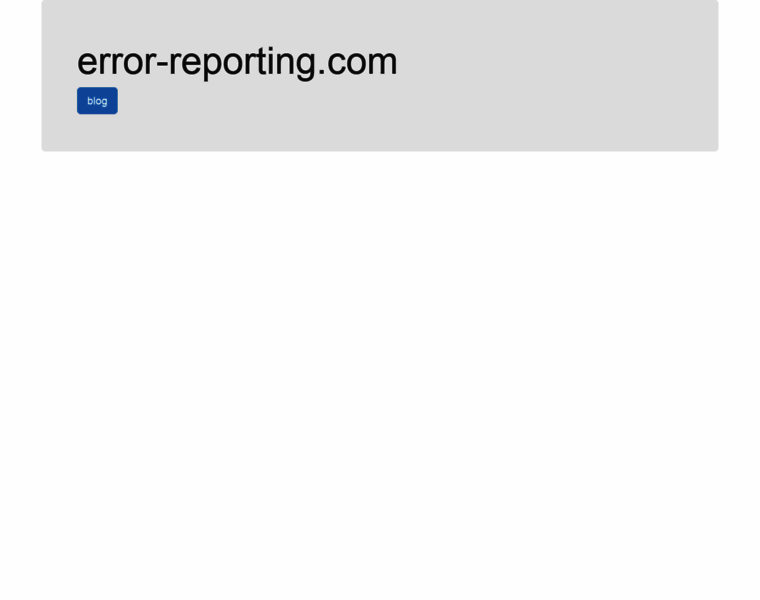 Error-reporting.com thumbnail