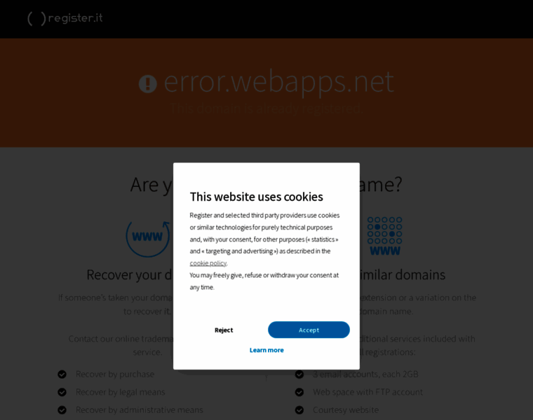 Error.webapps.net thumbnail