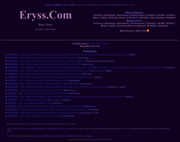 Eryss.com thumbnail