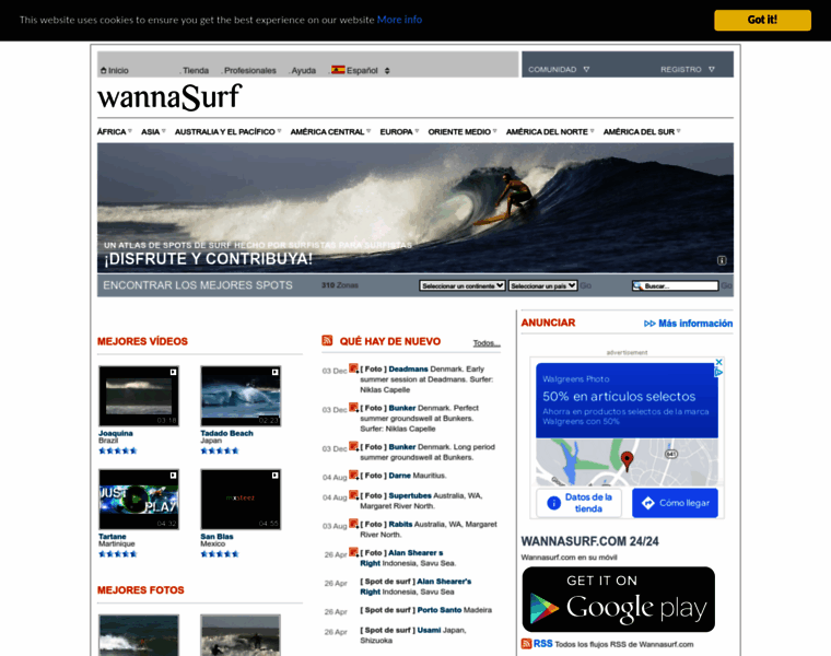 Es.wannasurf.com thumbnail