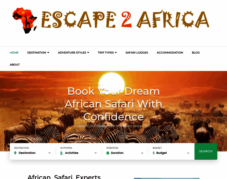 Escape2africa.co.za thumbnail