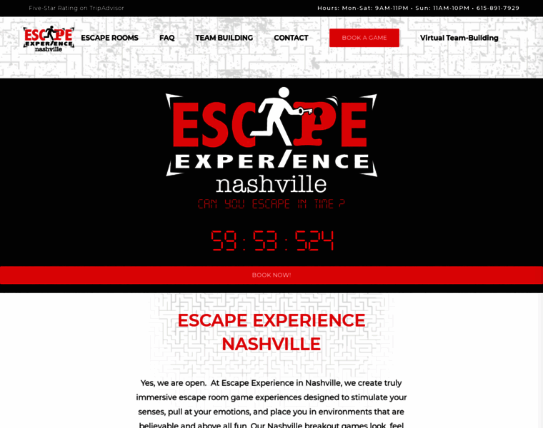 Escapeexperiencenashville.com thumbnail