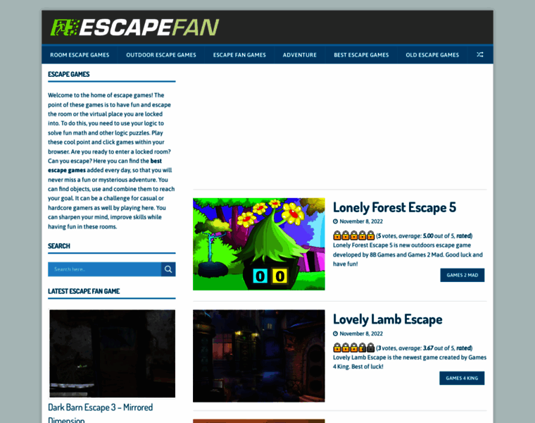 Escapefan.com thumbnail