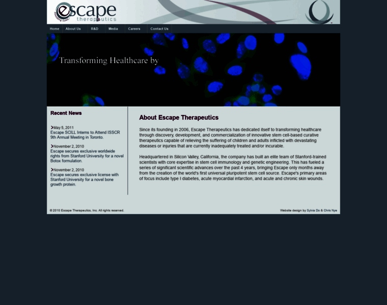 Escapetherapeutics.com thumbnail