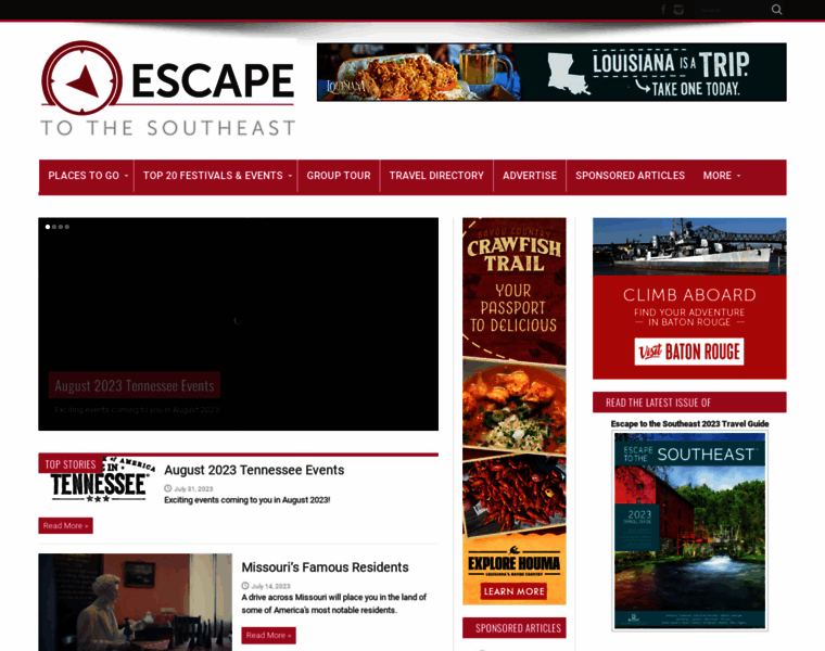 Escapetothesoutheast.com thumbnail