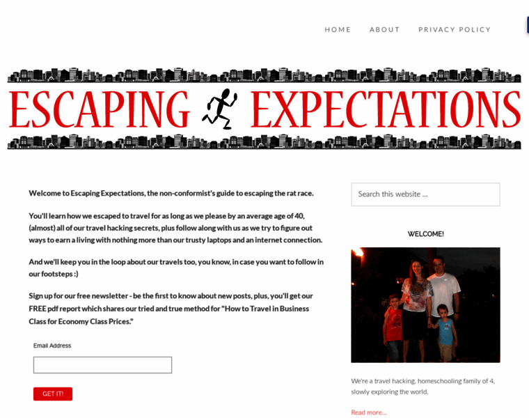 Escapingexpectations.com thumbnail