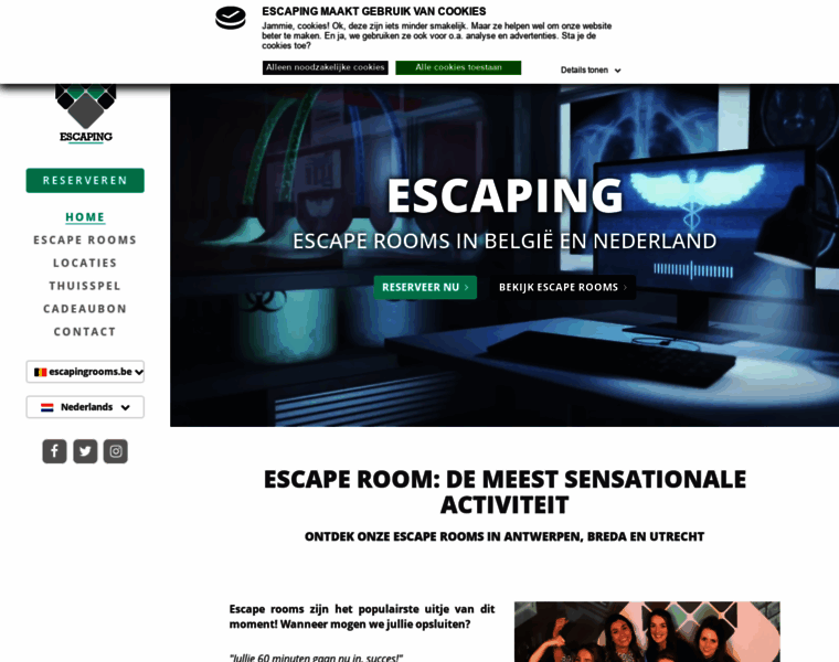 Escapingrooms.be thumbnail