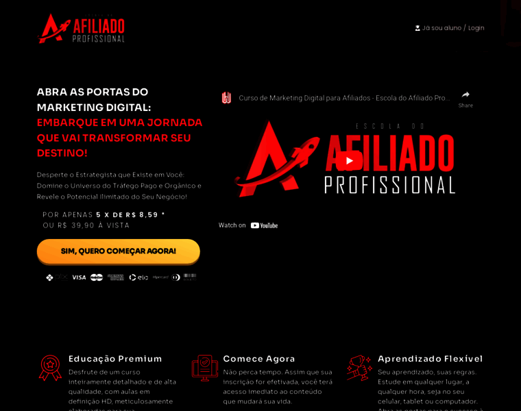 Escoladoafiliadoprofissional.com thumbnail