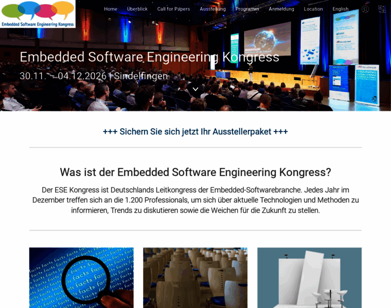 ese-kongress.de at WI. Home – Embedded Software Engineering Kongress 2024