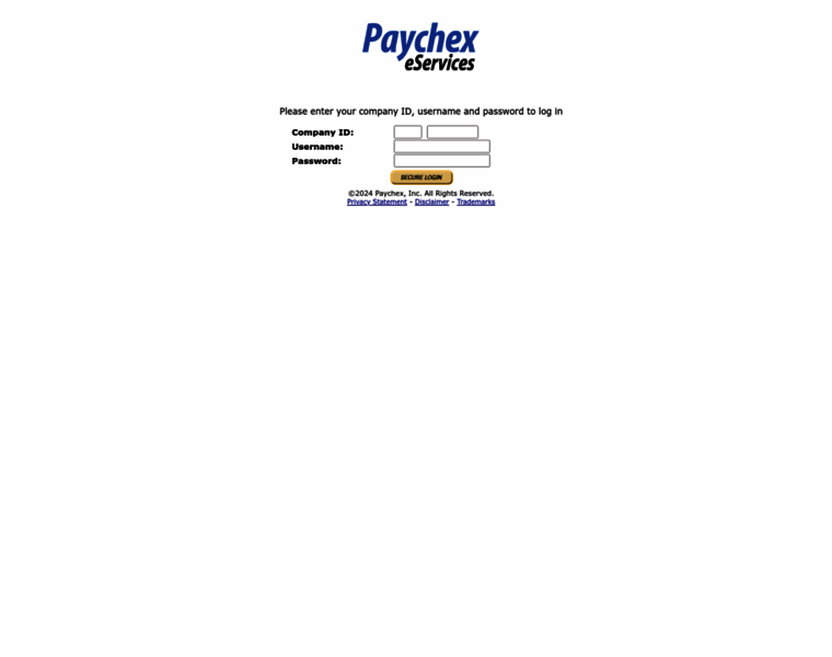 eservices.paychex.com at WI. Paychex eServices - Login